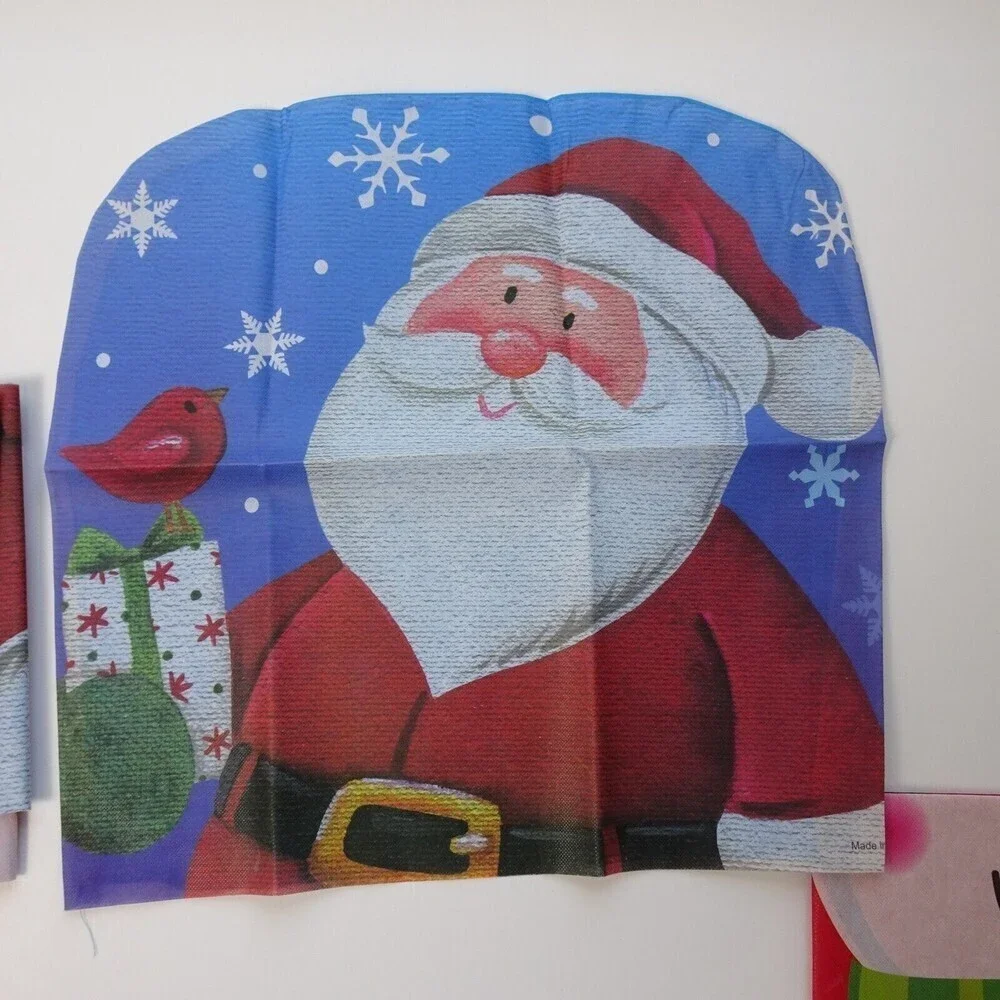 Clearance💎5/$25 Lot 6 Snowman Santa Claus Disposable Chair Covers Christmas